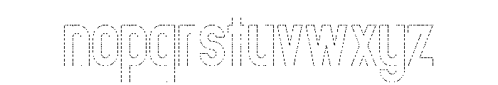 FC PDU Outline Font LOWERCASE