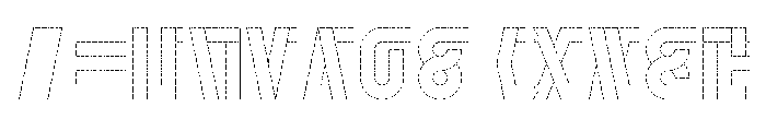 FC PDU Pattern Outline Font UPPERCASE