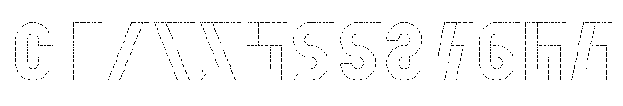 FC PDU Pattern Outline Font UPPERCASE