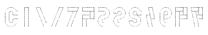 FC PDU Pattern Outline Font LOWERCASE