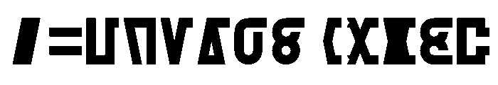 FC PDU Pattern Regular Font UPPERCASE