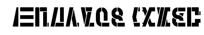 FC PDU Pattern Stencil FONT