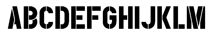 FC PDU Stencil Font UPPERCASE