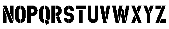FC PDU Stencil Font UPPERCASE