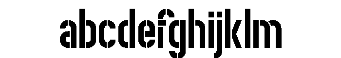 FC PDU Stencil FONT