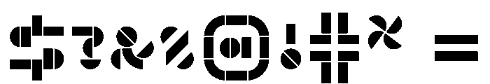 FC Pep Shapes Black Font OTHER CHARS