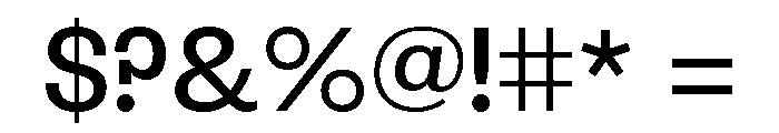 WerkSans Regular Font OTHER CHARS
