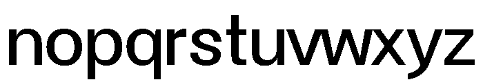 WerkSans Regular Font LOWERCASE