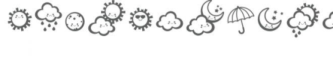 weather dingbat font Font UPPERCASE