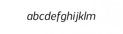 Webnar Regular Italic Font LOWERCASE