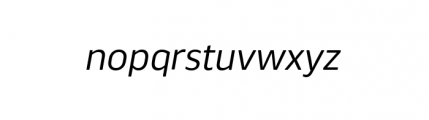 Webnar Regular Italic Font LOWERCASE