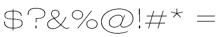 Wedding Gothic Thin Font OTHER CHARS