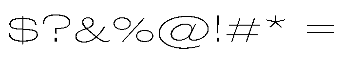 Wedding Gothic Wide Extra Light Font OTHER CHARS