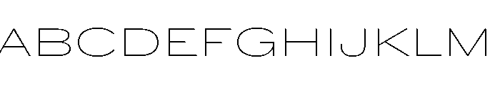 Wedding Gothic Wide Extra Light Font UPPERCASE
