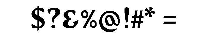 Wedge Bold Font OTHER CHARS