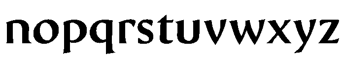 Wedge Bold Font LOWERCASE