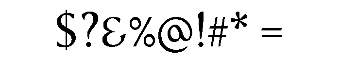 Wedge Regular Font OTHER CHARS