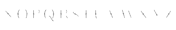 West End Inline Font LOWERCASE