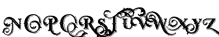 West End Shadow Font UPPERCASE