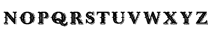 West End Shadow Font LOWERCASE