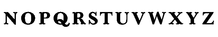 West End Simple Font LOWERCASE