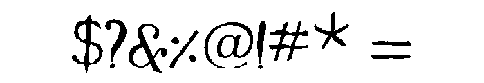 Westsac Regular Font OTHER CHARS