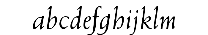 WeissStd-Italic Font LOWERCASE