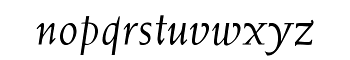 WeissStd-Italic Font LOWERCASE