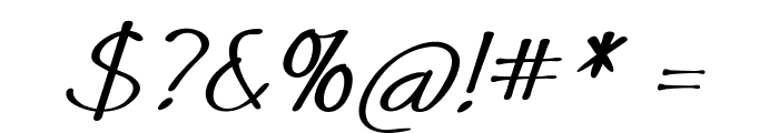 Wellington-BoldItalic Font OTHER CHARS
