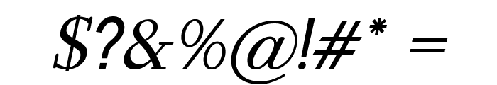 Wentworth-BoldItalic Font OTHER CHARS