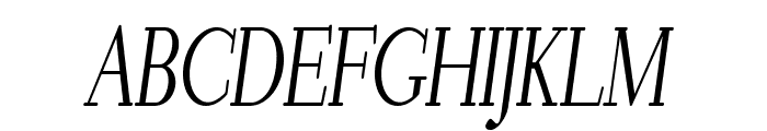 Wentworth-CondensedItalic Font UPPERCASE