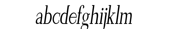 Wentworth-CondensedItalic Font LOWERCASE