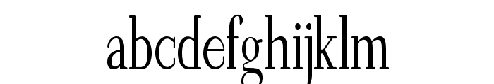 Wentworth-CondensedRegular Font LOWERCASE