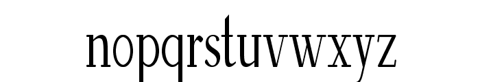 Wentworth-CondensedRegular Font LOWERCASE