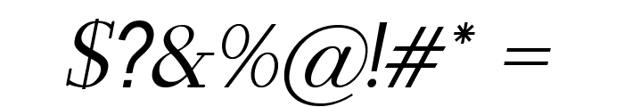 Wentworth-Italic Font OTHER CHARS