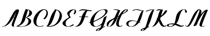 Westfield-BoldItalic Font UPPERCASE