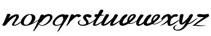 Westphalia-BoldItalic Font LOWERCASE