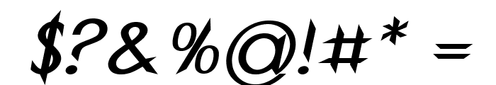 Wexton-BoldItalic Font OTHER CHARS