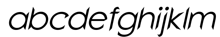 WextonItalic Font LOWERCASE