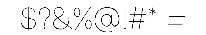 WHISPER NOTE Font OTHER CHARS