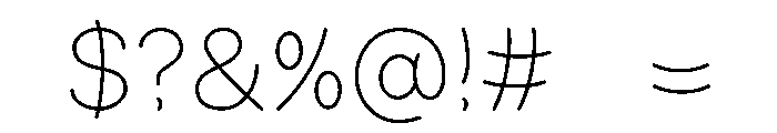 WHITE HORIZON Font OTHER CHARS