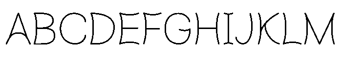 WHITE HORIZON Font UPPERCASE
