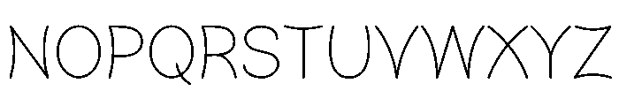 WHITE HORIZON Font UPPERCASE