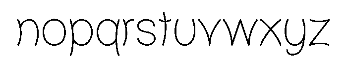 WHITE HORIZON Font LOWERCASE