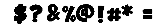 Whacky Cartoon Regular Font OTHER CHARS