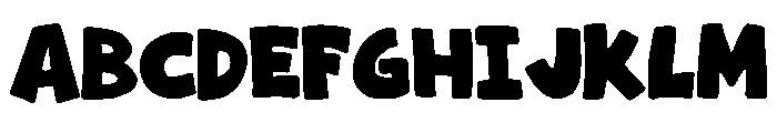 Whacky Cartoon Regular Font UPPERCASE
