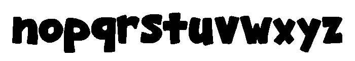 Whacky Cartoon Regular Font LOWERCASE