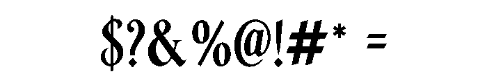 Whaleborn Font OTHER CHARS