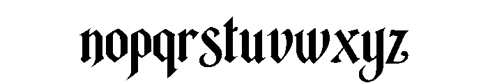 Whaleborn Font LOWERCASE