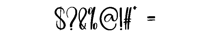 Whicker Signature Font OTHER CHARS